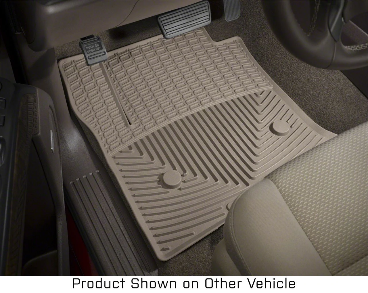 Weathertech All-Weather Front Rubber Floor Mats; Tan (19-26 Sierra 1500)