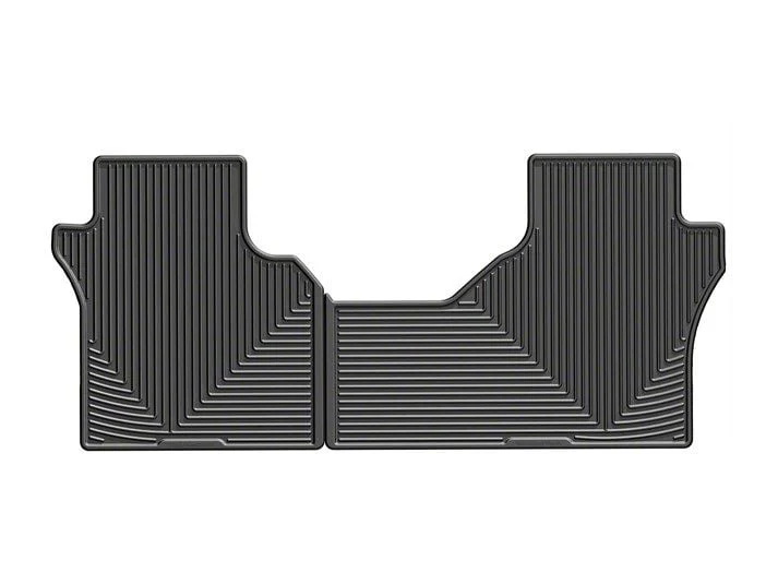 Weathertech All-Weather Rear Rubber Floor Mats; Black (19-26 Sierra 1500 Double Cab, Crew Cab)