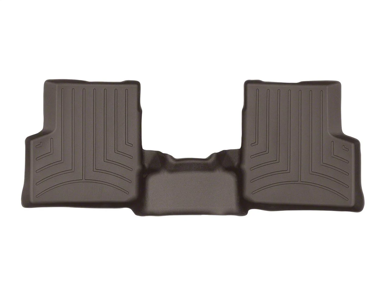 Weathertech DigitalFit Rear Floor Liner; Cocoa (19-26 Sierra 1500 Crew Cab w/ Front Bucket Seats)
