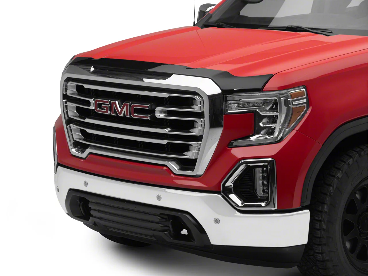 Weathertech Low Profile Hood Protector; Dark Smoke (19-26 Sierra 1500)