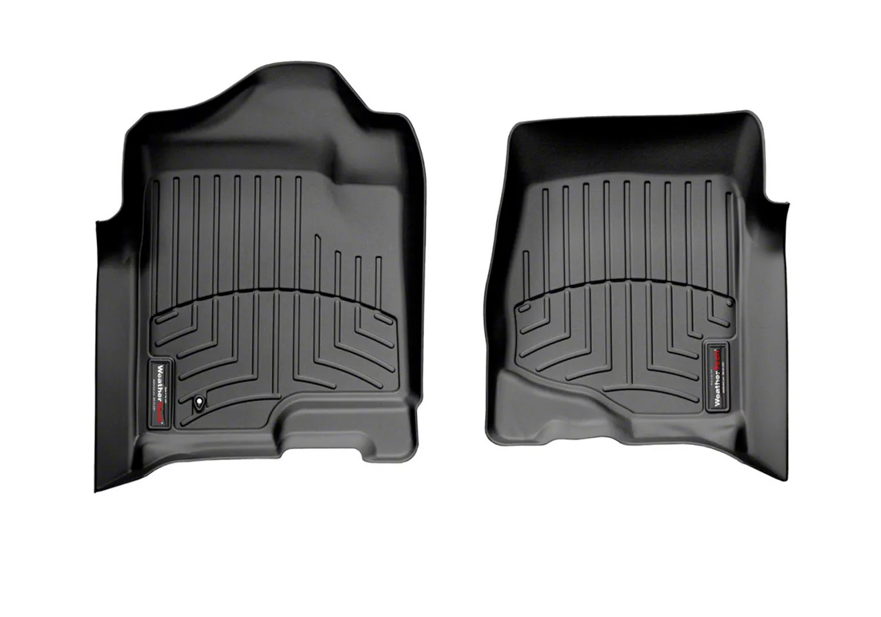 Weathertech DigitalFit Front Floor Liners; Black (07-14 Sierra 2500 HD)