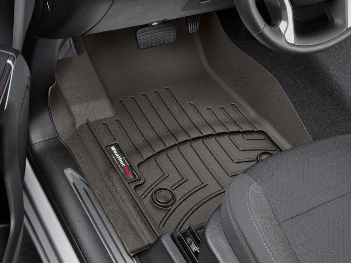 Weathertech DigitalFit Front Floor Liners; Cocoa (20-26 Sierra 2500 HD Double Cab, Crew Cab)