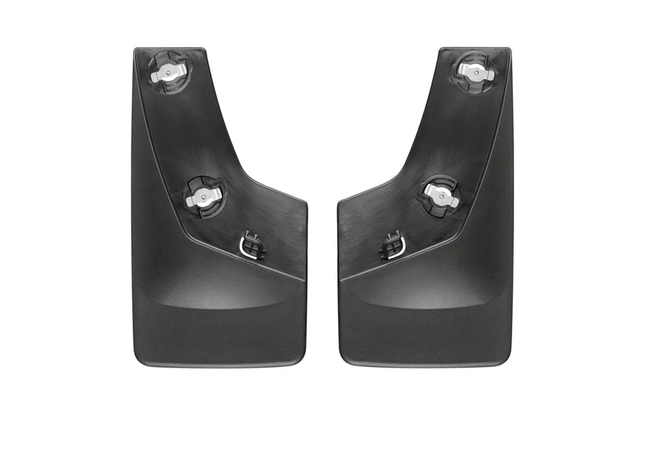 Weathertech No-Drill Mud Flaps; Rear; Black (07-14 Sierra 2500 HD)