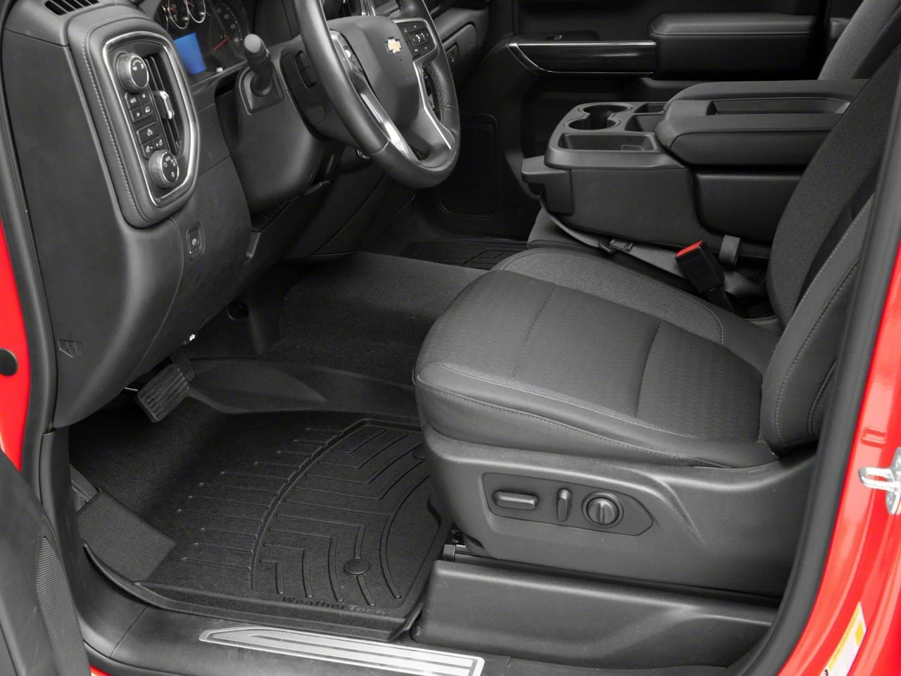 Weathertech Front Floor Liner HP; Black (19-26 Silverado 1500)