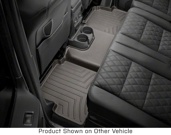 Weathertech Rear Floor Liner HP; Cocoa (14-18 Silverado 1500 Double Cab)