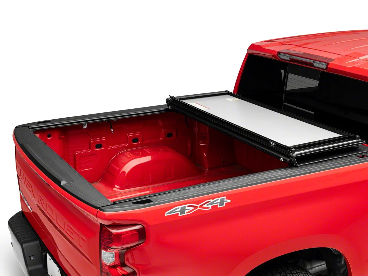 Weathertech AlloyCover Hard Tri-Fold Tonneau Cover (19-26 Silverado 1500 w/ 5.80-Foot Short & 6.50-Foot Standard Box)