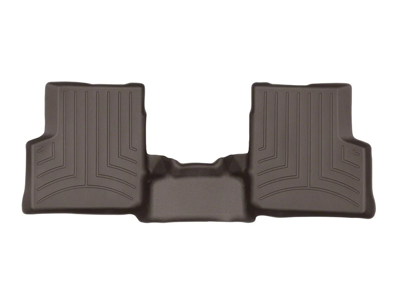 Weathertech DigitalFit Rear Floor Liner; Cocoa (19-26 Silverado 1500 Crew Cab w/ Front Bench Seat)