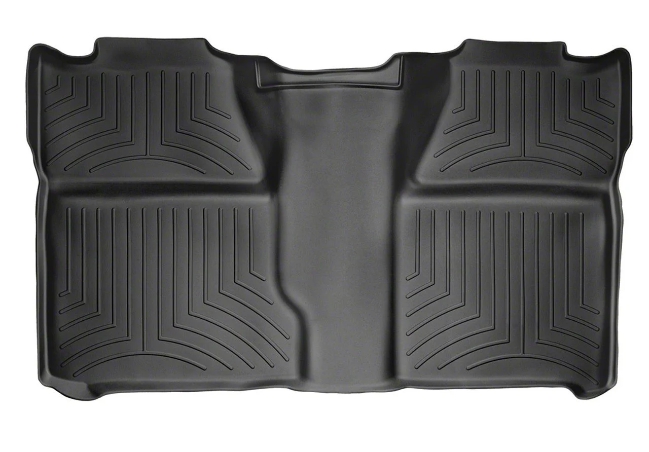 Weathertech DigitalFit Rear Floor Liner; Black (07-14 Silverado 2500 HD Crew Cab)