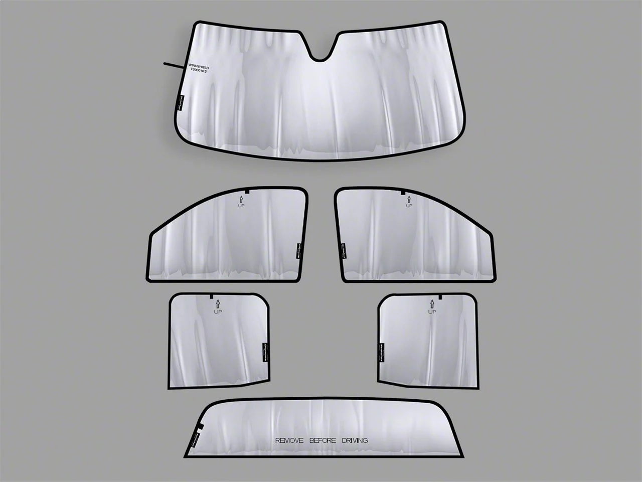 Weathertech SunShade Full Vehicle Kit (15-19 Silverado 2500 HD Double Cab w/o Windshield Mounted Sensor)
