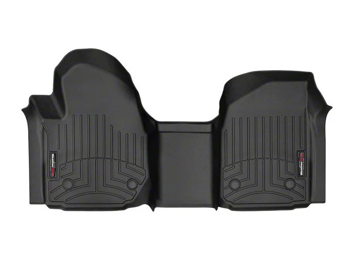 Weathertech DigitalFit Front Over the Hump Floor Liner for Vinyl Floors; Black (20-26 Silverado 3500 HD Regular Cab)