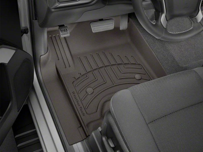 Weathertech Front Floor Liner HP; Cocoa (15-19 Silverado 3500 HD Crew Cab)
