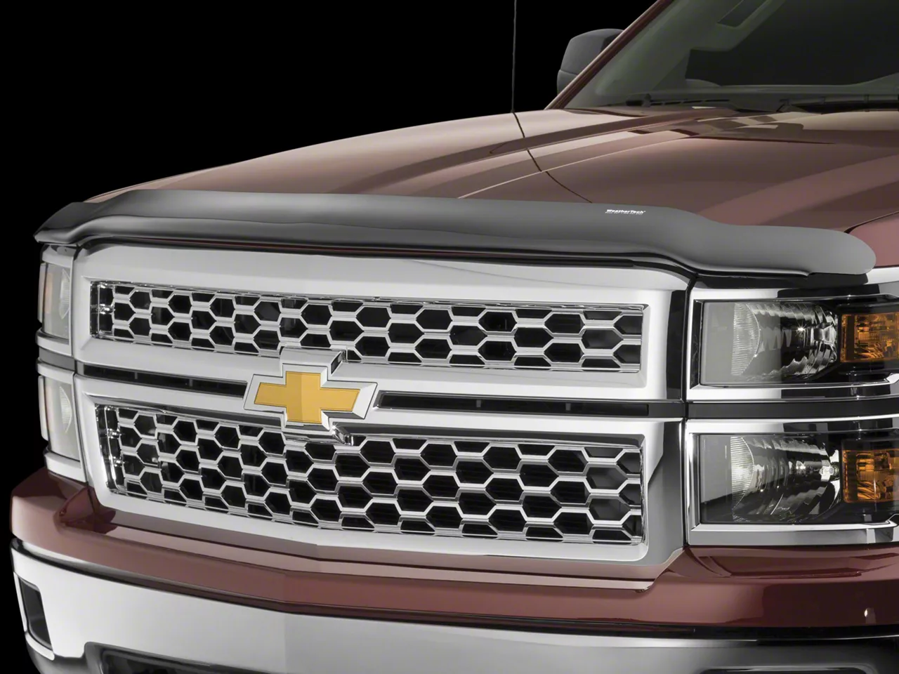 Weathertech Stone and Bug Deflector; Dark Smoke (20-26 Silverado 3500 HD)