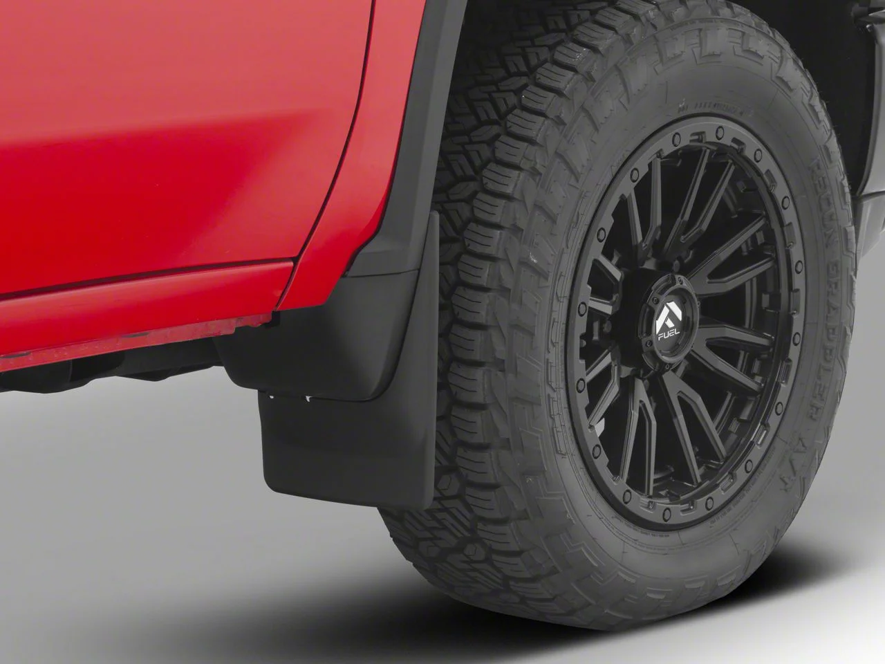 Weathertech No-Drill Mud Flaps; Front and Rear; Black (20-26 Silverado 3500 HD SRW)