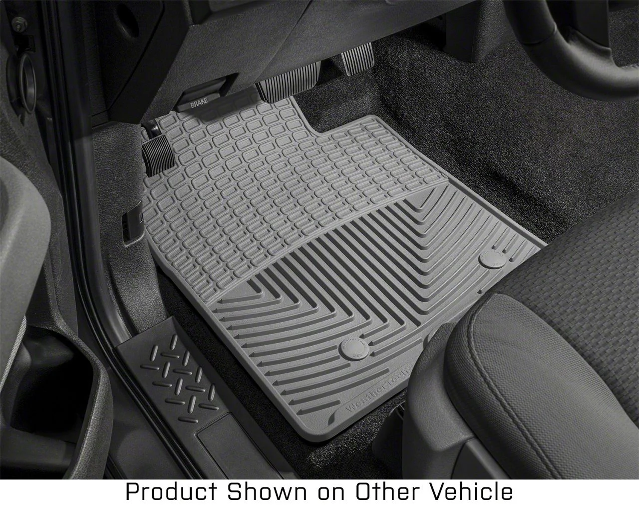Weathertech All-Weather Front Rubber Floor Mats; Gray (11-16 F-250 Super Duty)