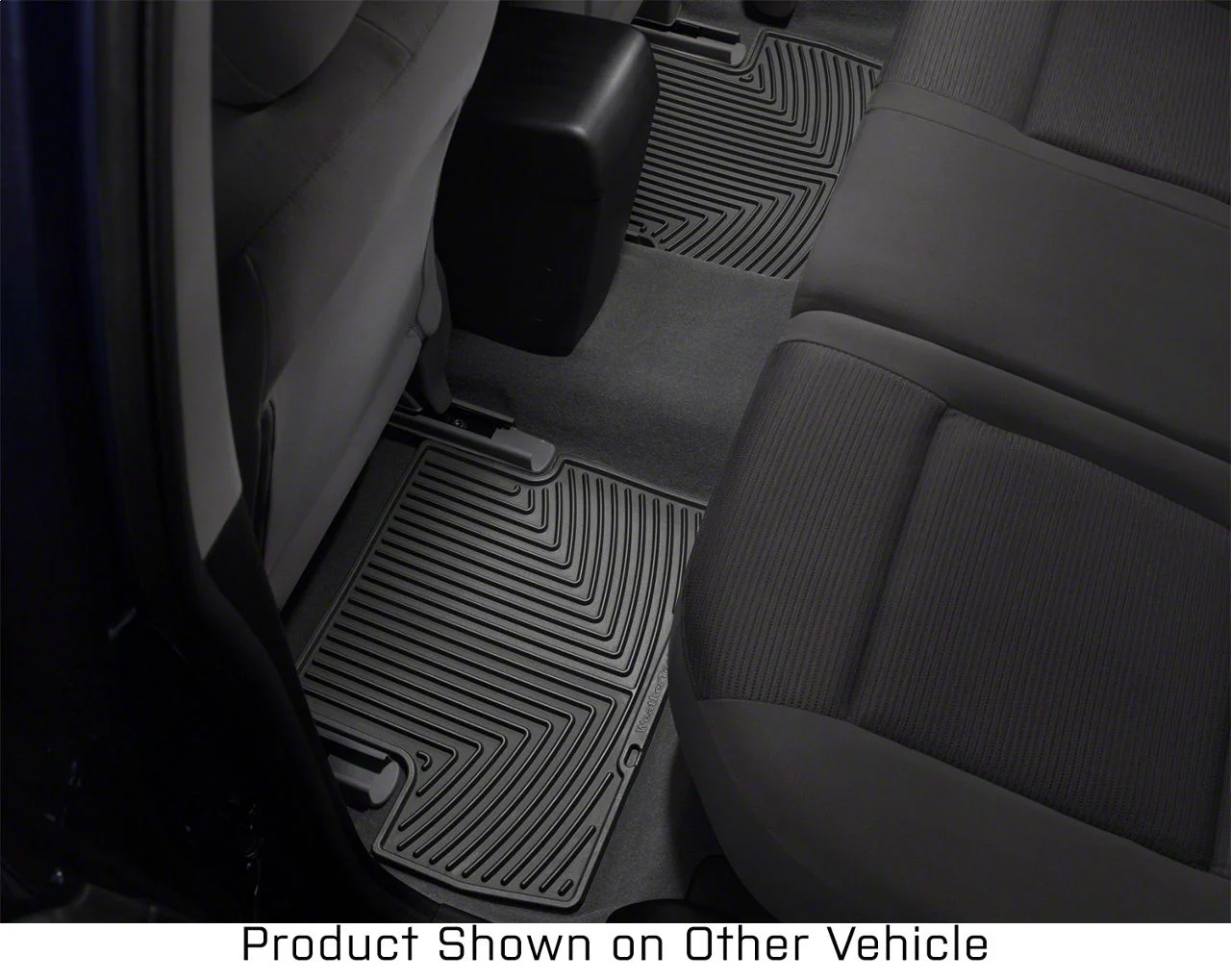 Weathertech All-Weather Rear Rubber Floor Mats; Black (11-16 F-250 Super Duty SuperCrew)
