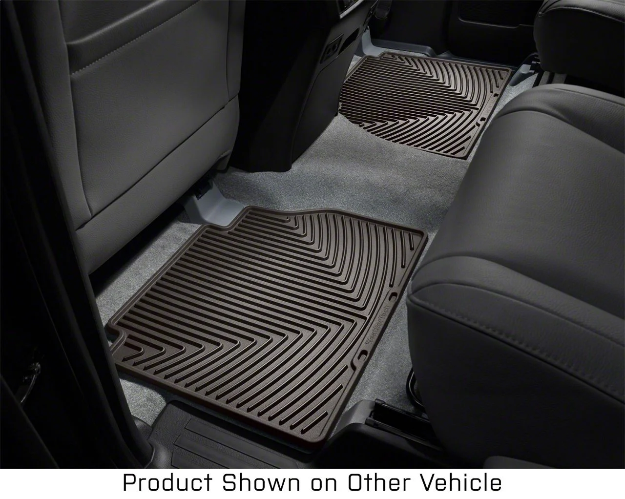 Weathertech All-Weather Rear Rubber Floor Mats; Cocoa (11-16 F-250 Super Duty SuperCrew)