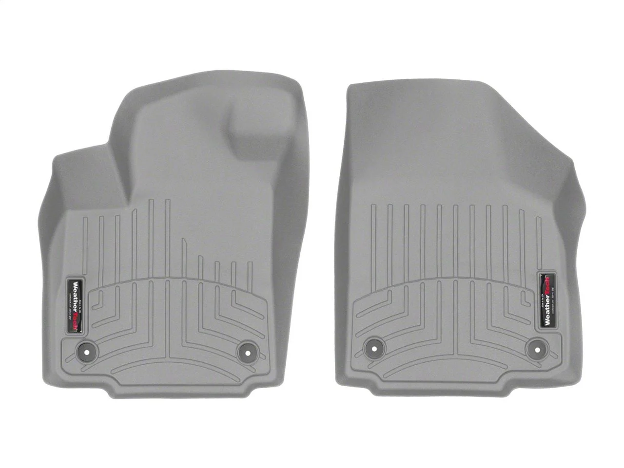 Weathertech DigitalFit Front Floor Liners; Gray (17-26 F-250 Super Duty SuperCab, SuperCrew)