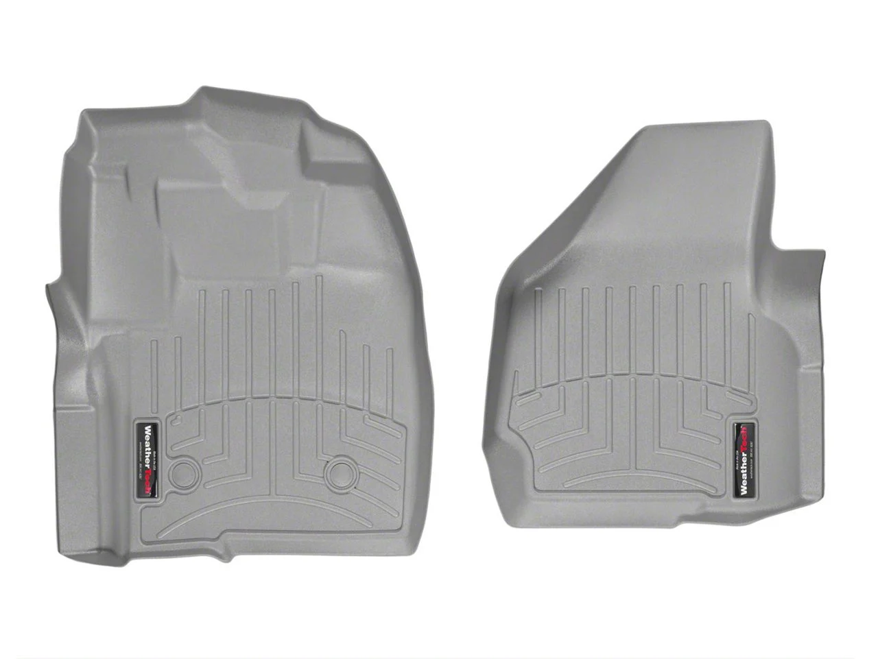 Weathertech DigitalFit Front Floor Liners; Gray (11-16 F-250 Super Duty Regular Cab)