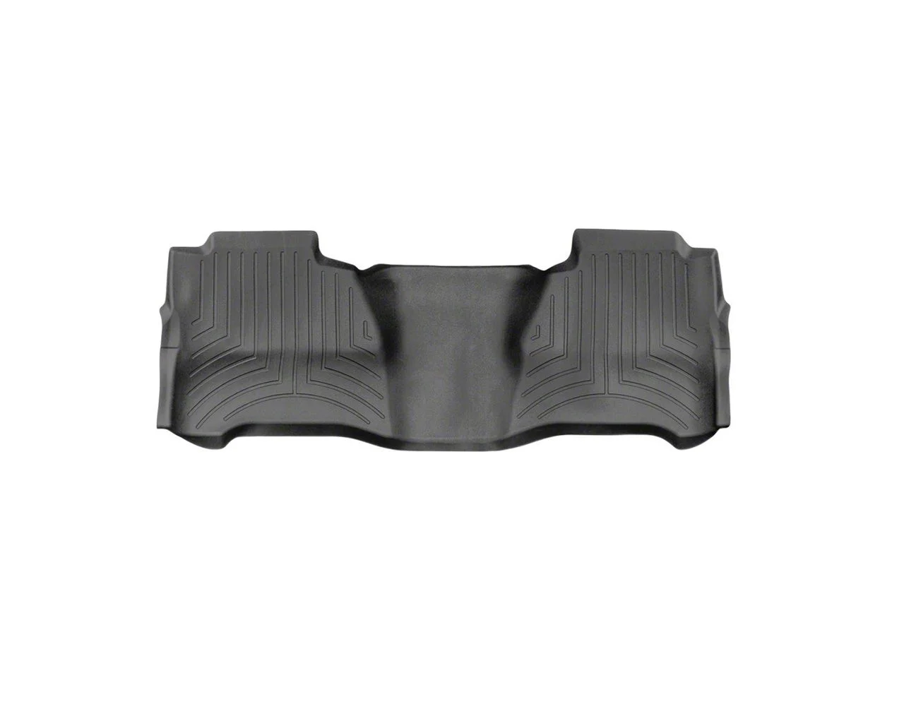 Weathertech DigitalFit Rear Floor Liner; Black (17-26 F-250 Super Duty SuperCrew w/ Front Bench Seat & Rear Underseat Storage)