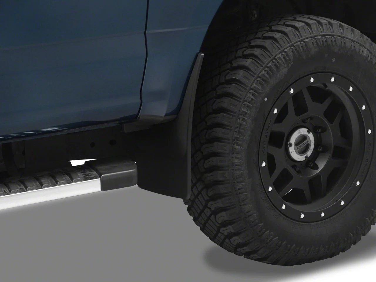 Weathertech No-Drill Mud Flaps; Front and Rear; Black (17-26 F-250 Super Duty)