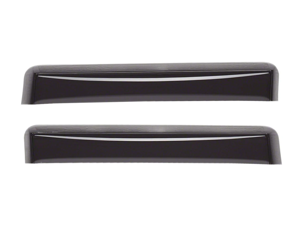 Weathertech Side Window Deflectors; Rear; Dark Smoke (11-16 F-250 Super Duty SuperCrew)