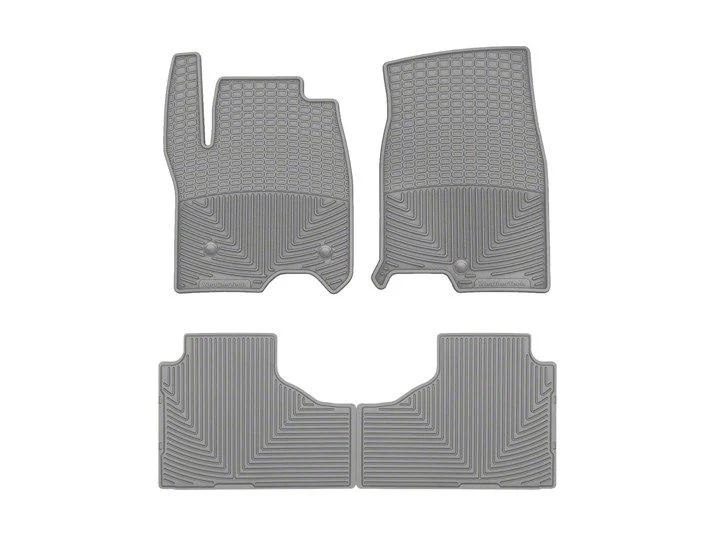 Weathertech All-Weather Front and Rear Rubber Floor Mats; Gray (21-26 Tahoe)