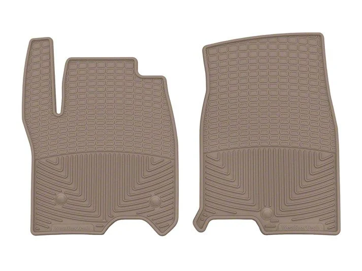 Weathertech All-Weather Front Rubber Floor Mats; Tan (21-26 Tahoe)