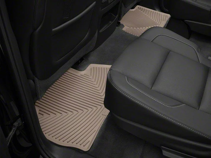Weathertech All-Weather Rear Rubber Floor Mats; Tan (15-20 Tahoe)