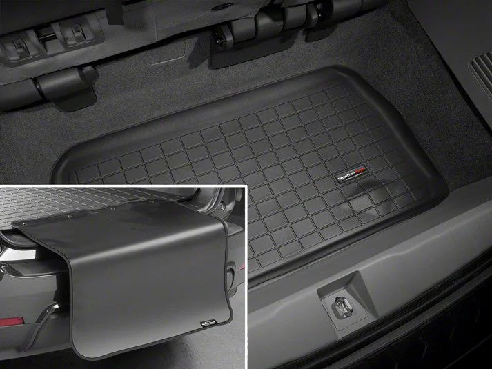 Weathertech DigitalFit Cargo Liner with Bumper Protector; Behind 3rd Row; Black (15-20 Tahoe)