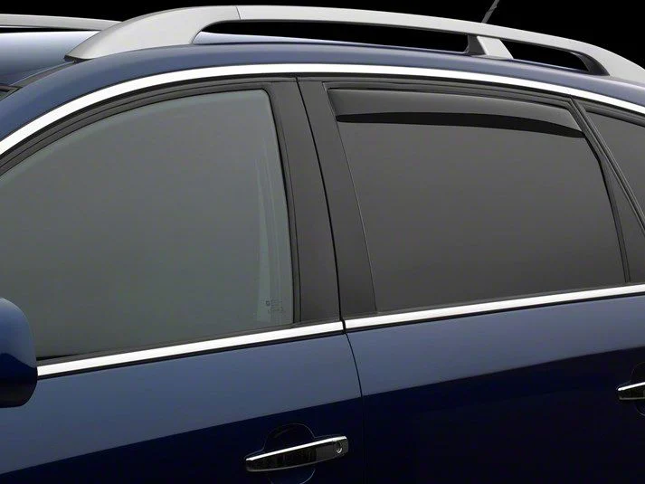 Weathertech Side Window Deflectors; Rear; Dark Smoke (15-20 Tahoe)
