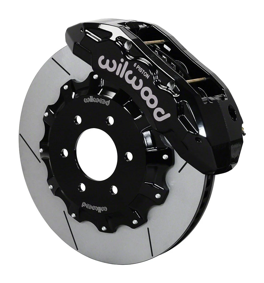 Wilwood Tactical Extreme TX6R Front Big Brake Kit with 15.50-Inch Slotted Rotors; Black Calipers (10-14 F-150 Raptor)