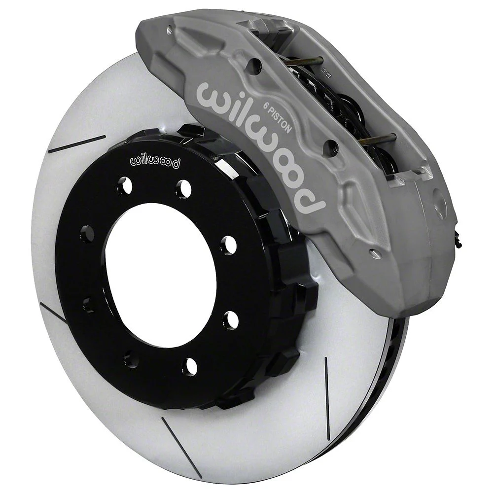 Wilwood Tactical Extreme TX6R Front Big Brake Kit with 16-Inch Slotted Rotors; Anodized Clear Calipers (11-12 4WD F-250 Super Duty)