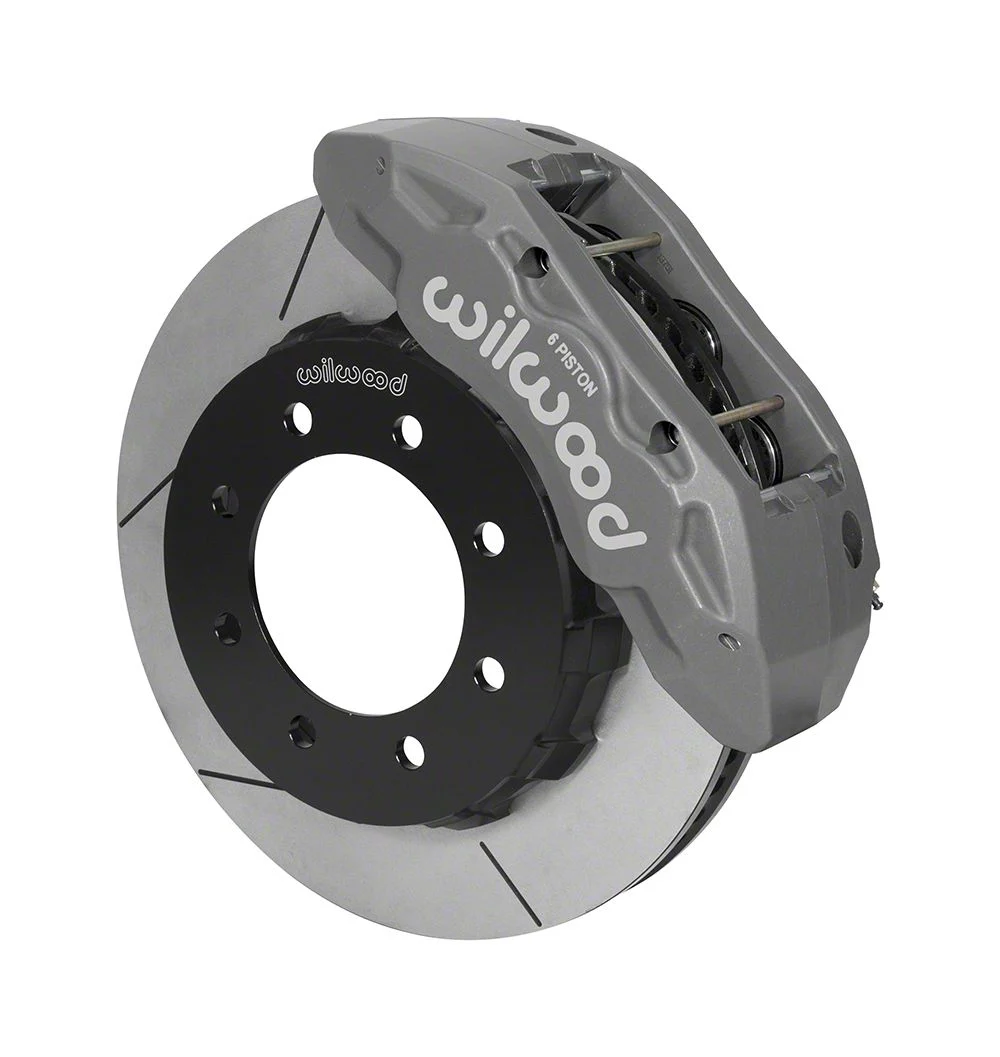 Wilwood Tactical Extreme TX6R Front Big Brake Kit with 16-Inch Slotted Rotors; Anodized Clear Calipers (13-26 4WD F-250 Super Duty)