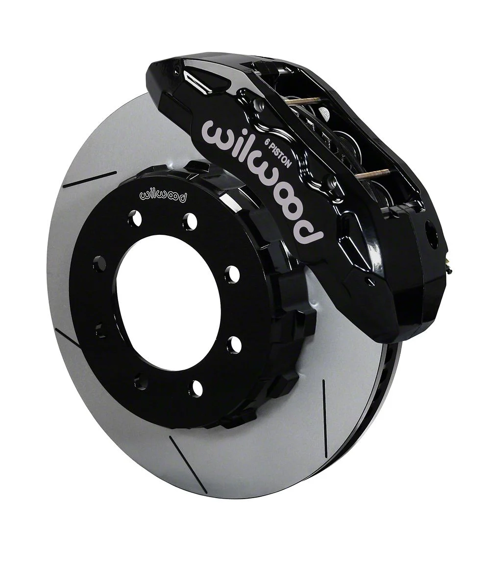 Wilwood Tactical Extreme TX6R Front Big Brake Kit with 16-Inch Slotted Rotors; Black Calipers (11-12 4WD F-250 Super Duty)