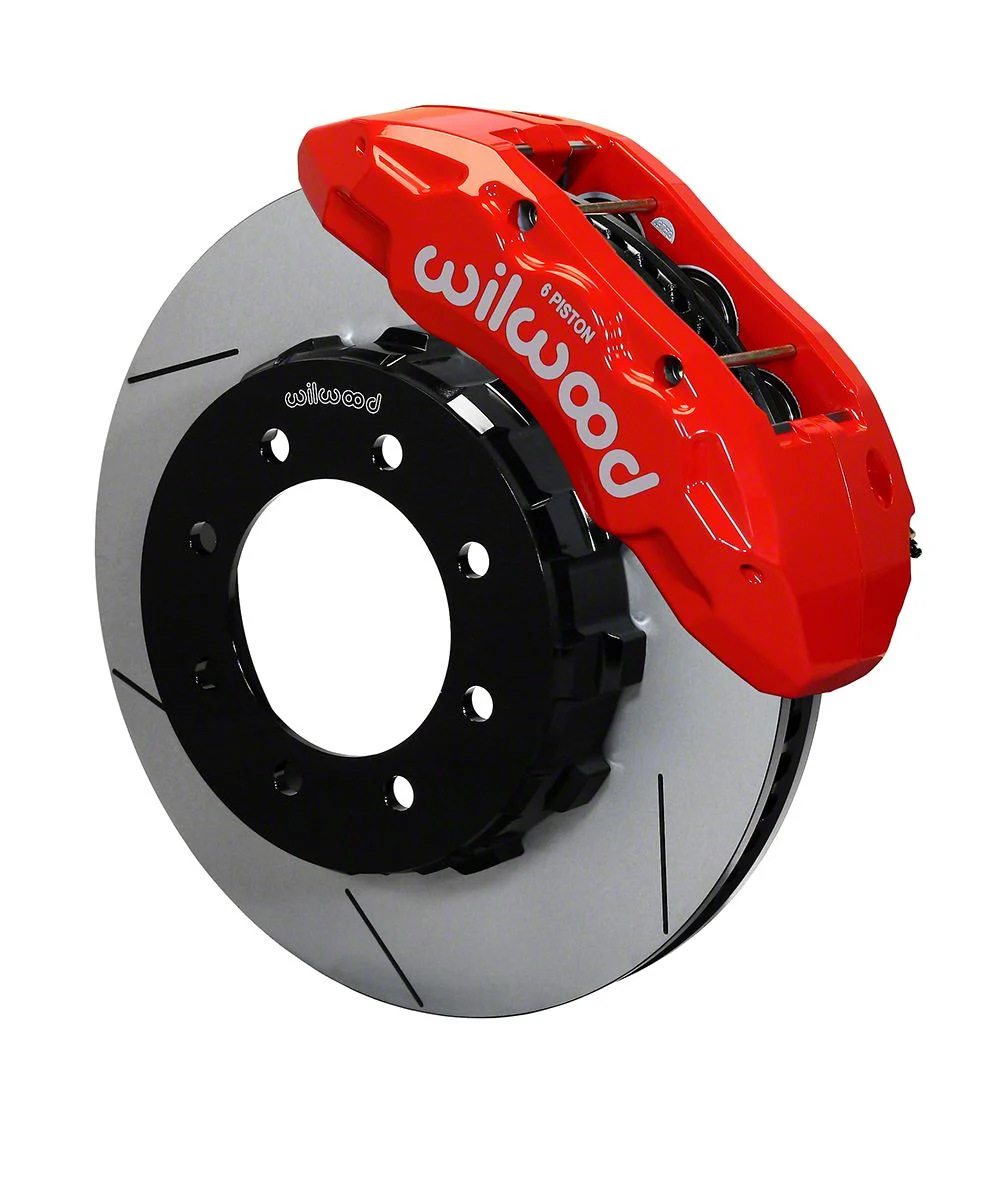 Wilwood Tactical Extreme TX6R Front Big Brake Kit with 16-Inch Slotted Rotors; Red Calipers (11-12 4WD F-250 Super Duty)