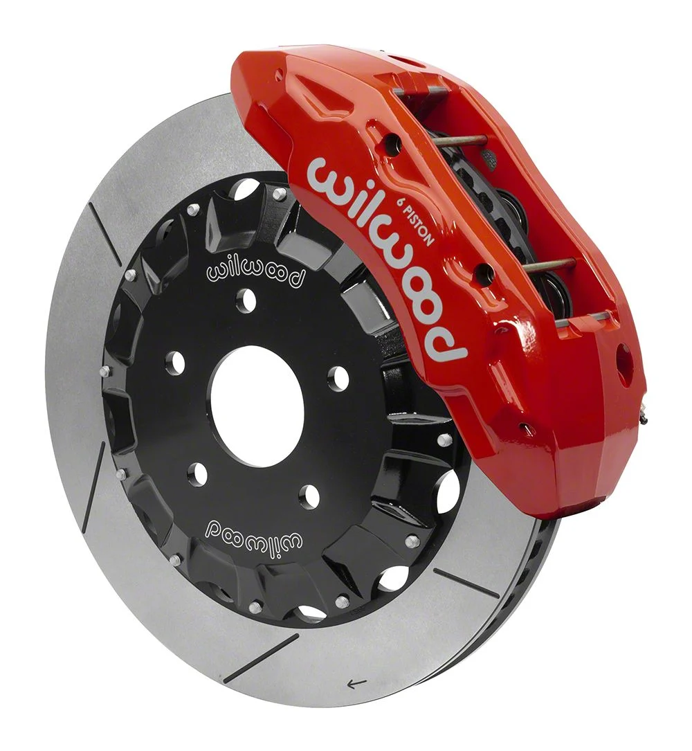 Wilwood Tactical Extreme TX6R Front Big Brake Kit with 16-Inch Slotted Rotors; Red Calipers (13-18 RAM 1500)
