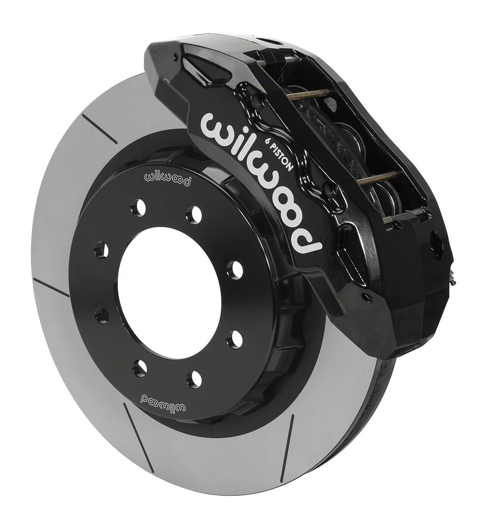 Wilwood Tactical Extreme TX6R Front Big Brake Kit with 16-Inch Slotted Rotors; Black Calipers (14-18 RAM 2500)