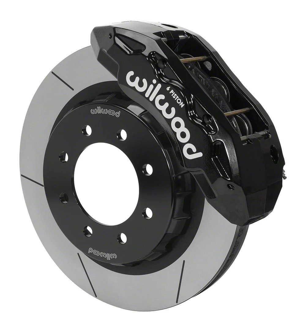 Wilwood Tactical Extreme TX6R Front Big Brake Kit with 16-Inch Slotted Rotors; Black Calipers (14-18 RAM 3500)