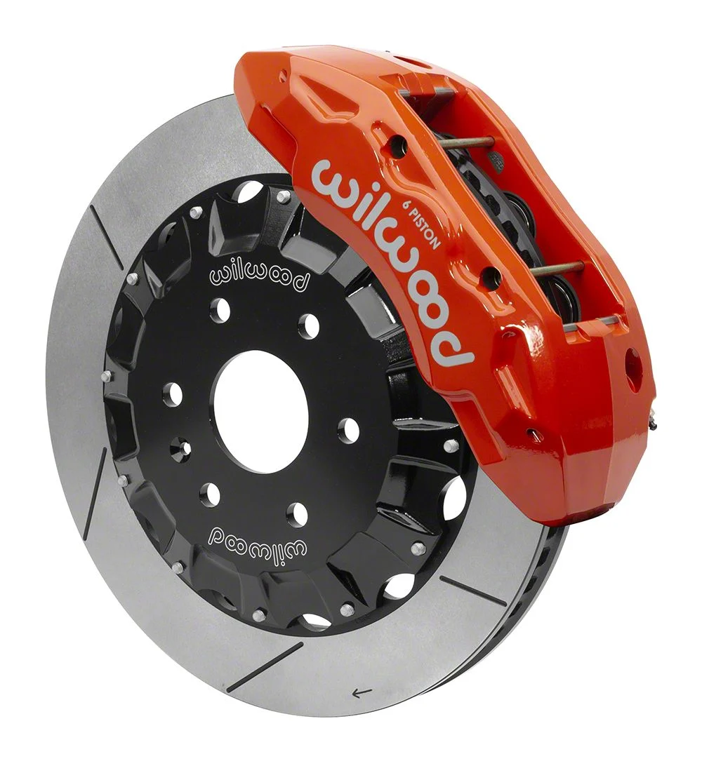 Wilwood Tactical Extreme TX6R Front Big Brake Kit with 16-Inch Slotted Rotors; Red Calipers (19-26 Sierra 1500)