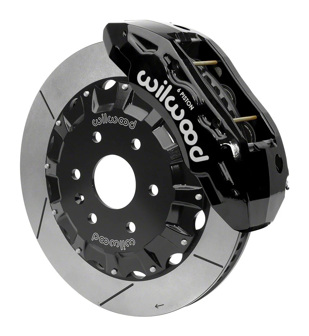 Wilwood Tactical Extreme TX6R Front Big Brake Kit with 16-Inch Slotted Rotors; Black Calipers (19-26 Silverado 1500)