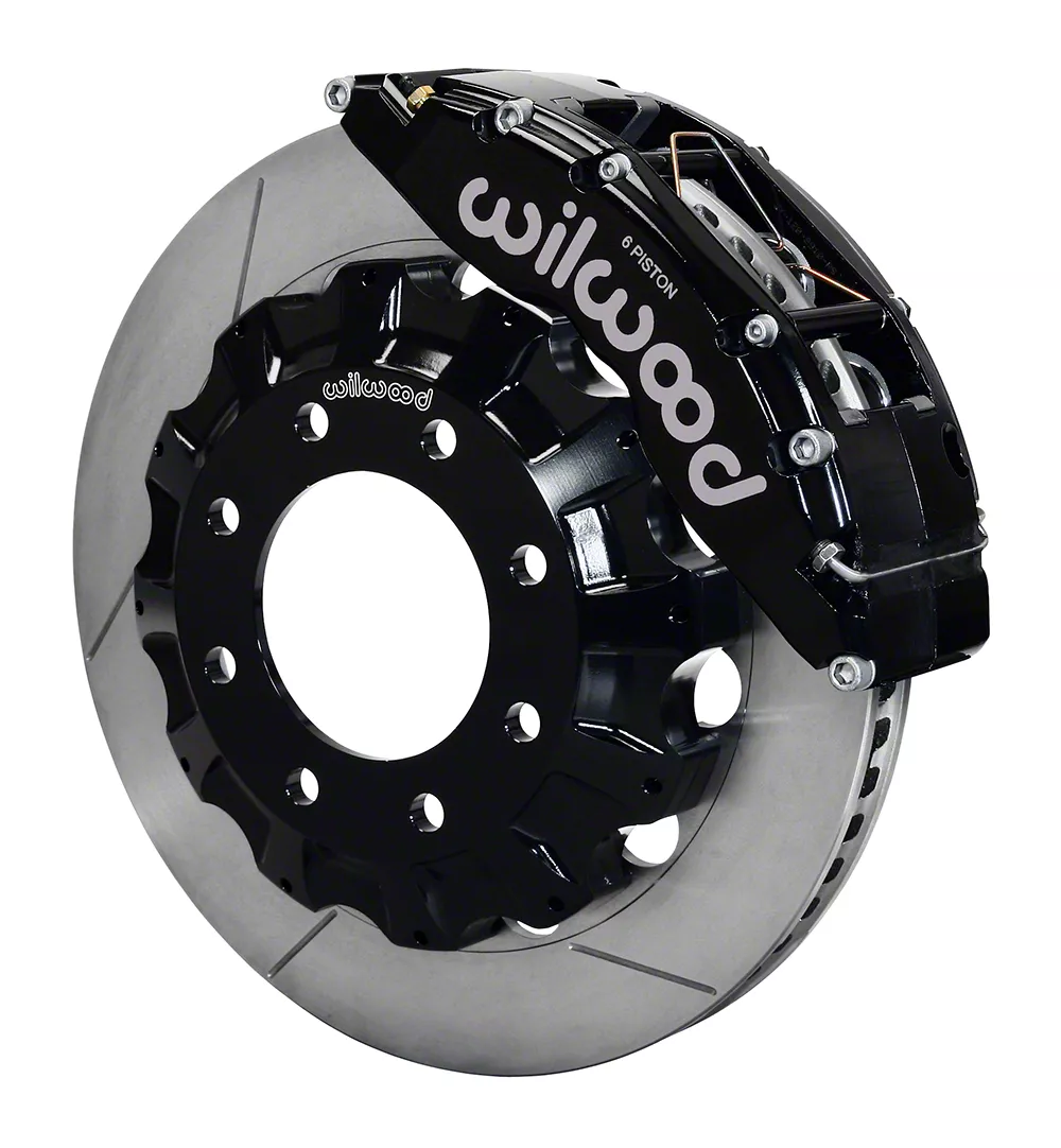 Wilwood TC6R Front Big Brake Kit with 16-Inch Slotted Rotors; Black Calipers (07-10 Silverado 2500 HD)