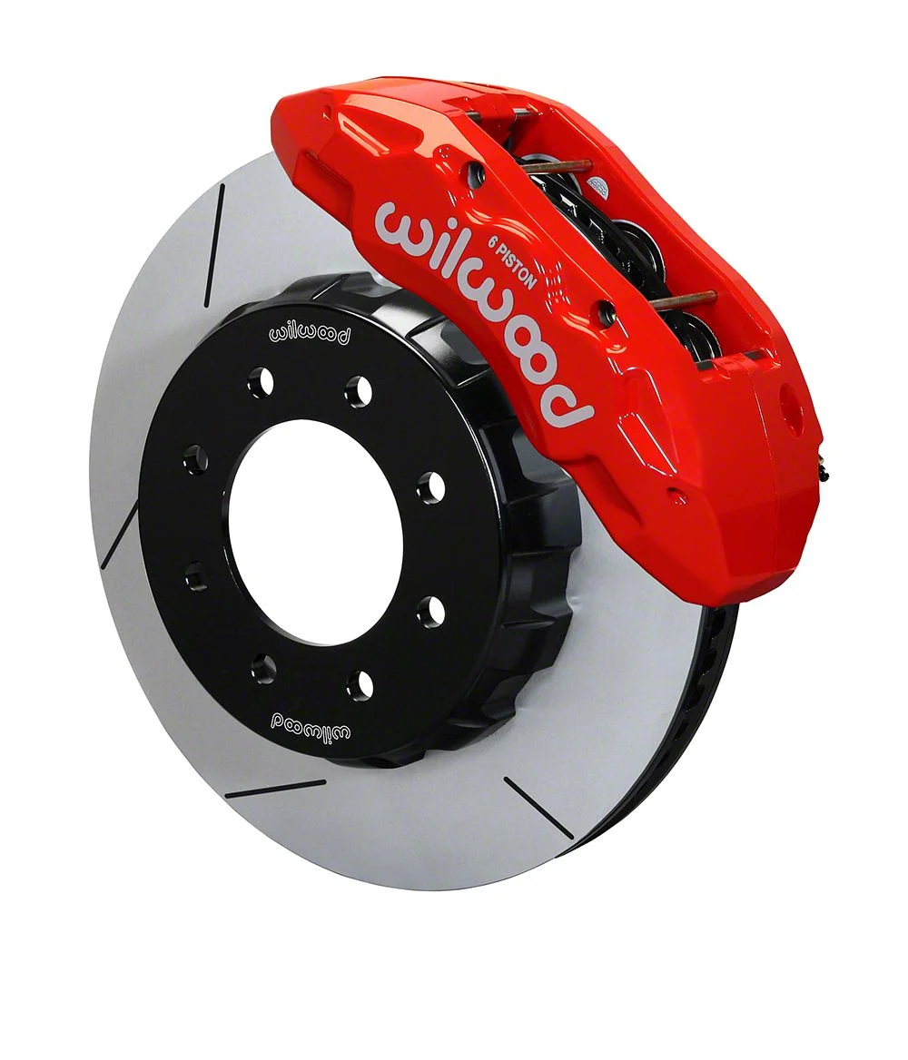 Wilwood Tactical Extreme TX6R Front Big Brake Kit with 16-Inch Slotted Rotors; Red Calipers (07-10 Silverado 2500 HD)