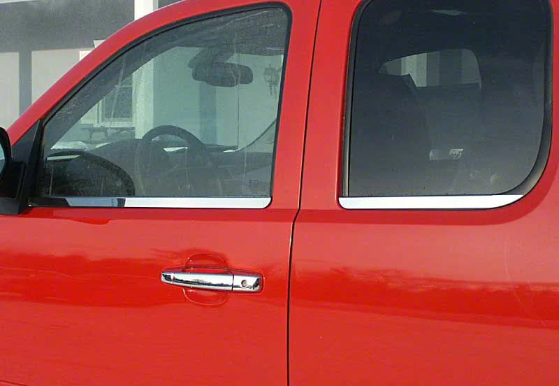 Window Sill Trim; Stainless Steel (07-13 Sierra 1500 Regular Cab, Extended Cab)