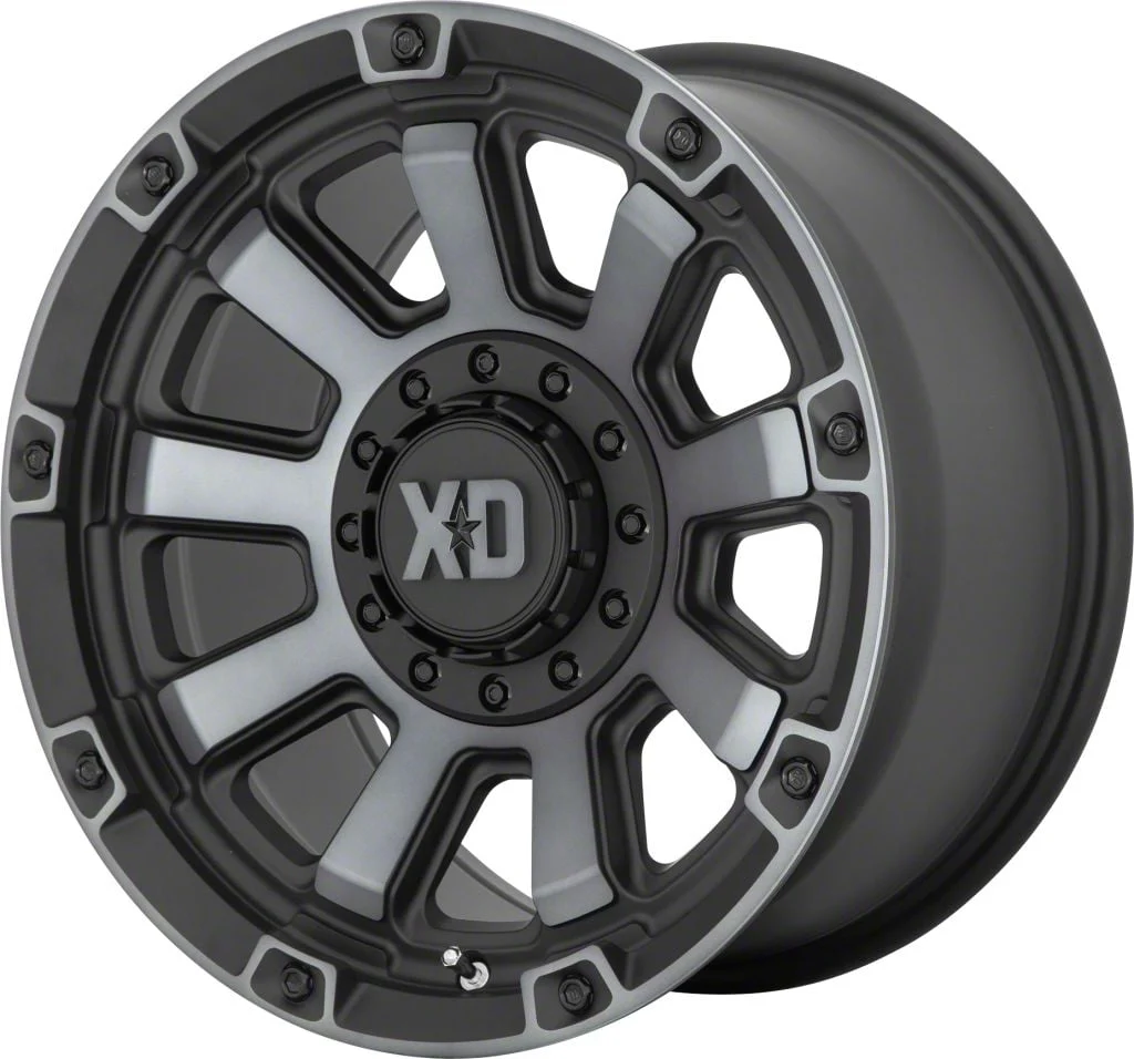 XD Gauntlet Satin Black with Gray Tint 6-Lug Wheel; 20x9; 0mm Offset (07-13 Sierra 1500)