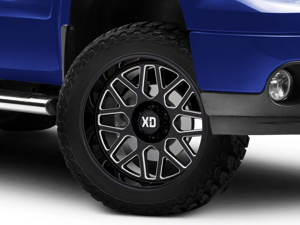 XD Grenade 2 Gloss Black Milled 6-Lug Wheel; 22x10; -18mm Offset (07-13 Sierra 1500)