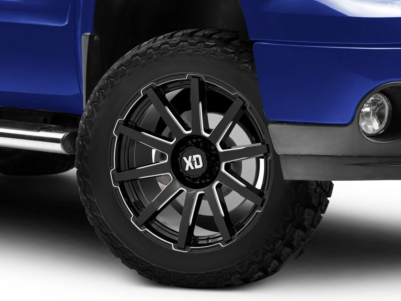 XD Outbreak Gloss Black Milled 6-Lug Wheel; 20x10; -18mm Offset (07-13 Sierra 1500)