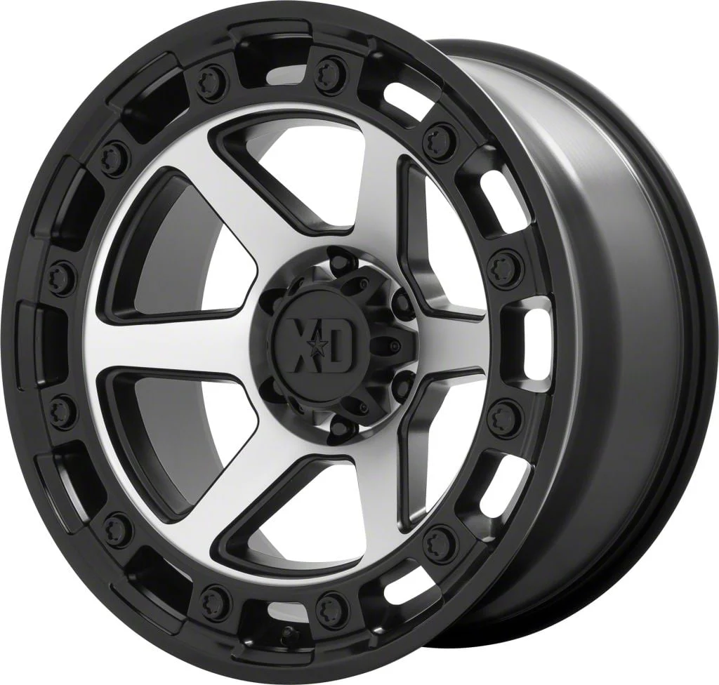 XD Raid Satin Black 6-Lug Wheel; 17x9; 0mm Offset (07-13 Silverado 1500)