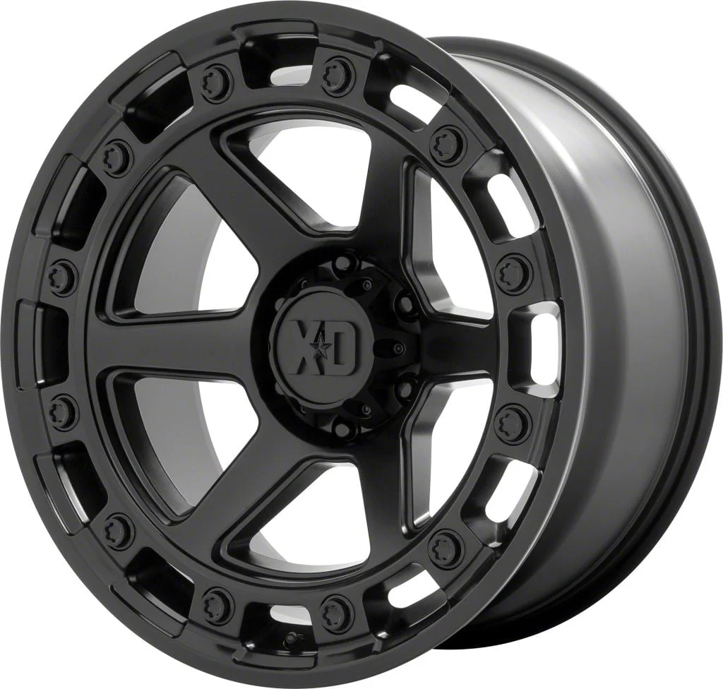 XD Raid Satin Black 6-Lug Wheel; 20x10; -18mm Offset (14-18 Silverado 1500)