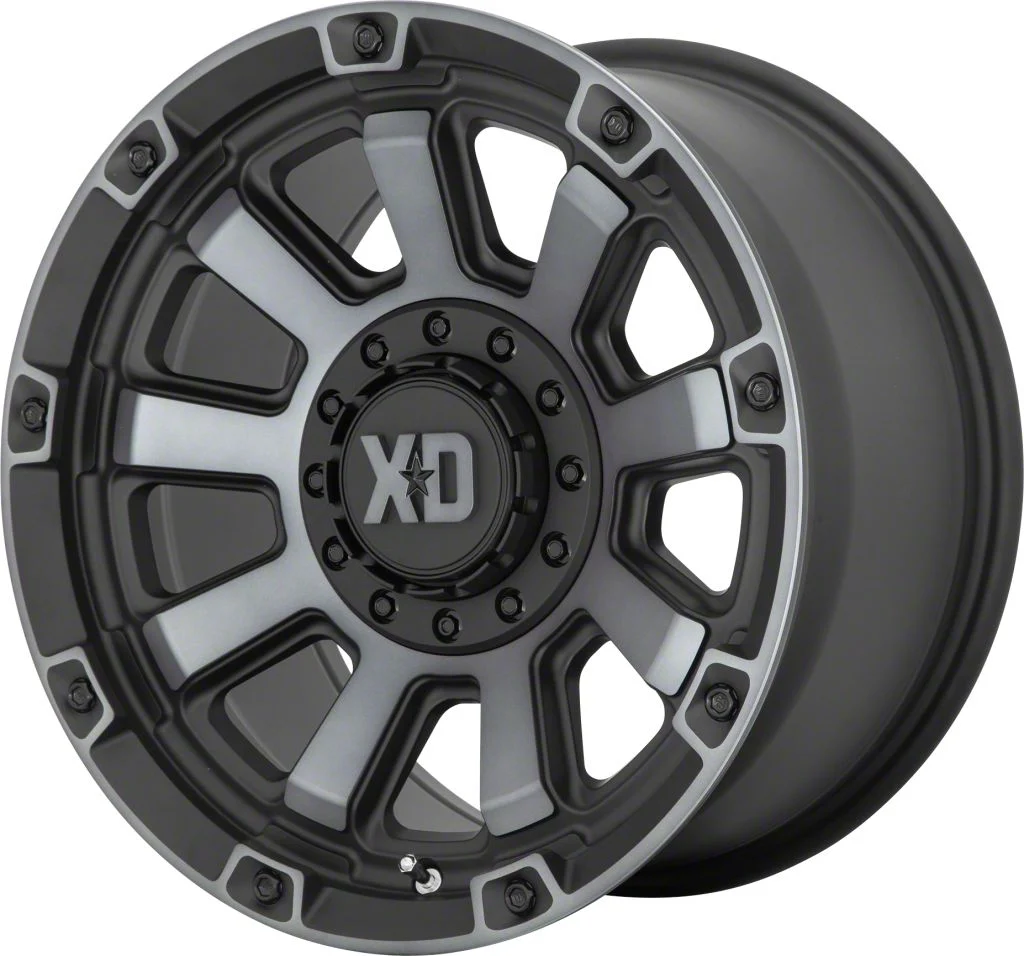 XD Gauntlet Satin Black with Gray Tint 6-Lug Wheel; 20x9; 0mm Offset (19-26 Sierra 1500)