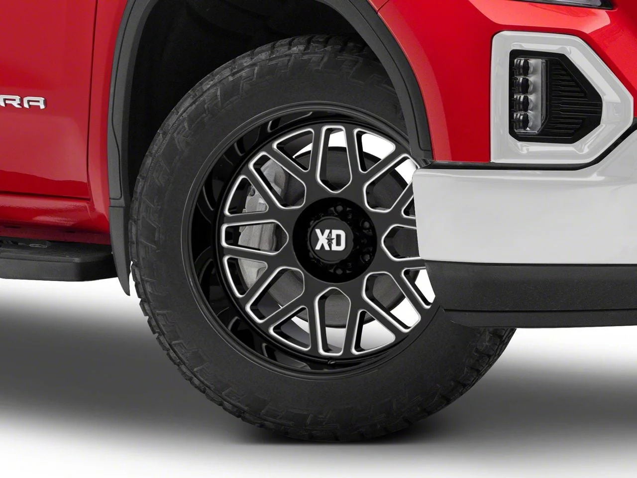 XD Grenade 2 Gloss Black Milled 6-Lug Wheel; 22x10; -18mm Offset (19-26 Sierra 1500)